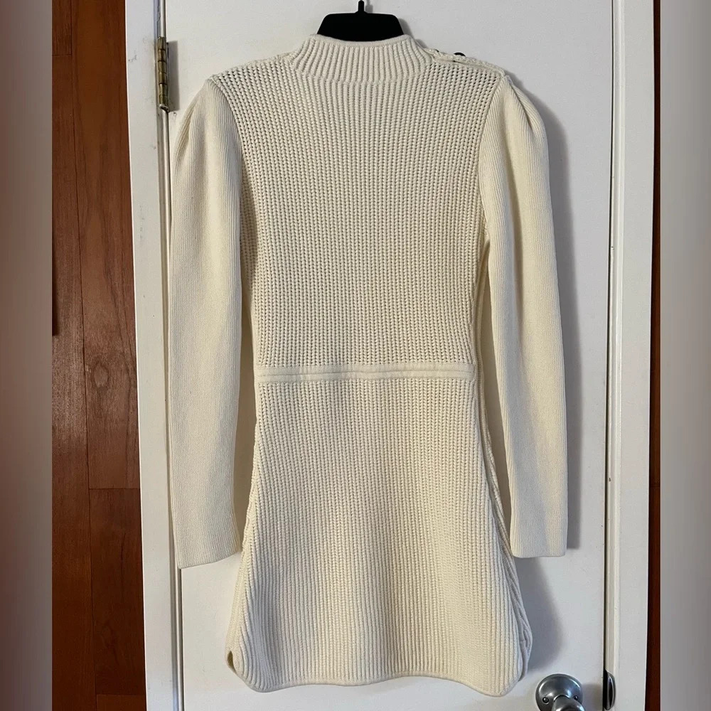 Self-Portrait Knit Cut Out Tunic Dress - Picture 3 of 10